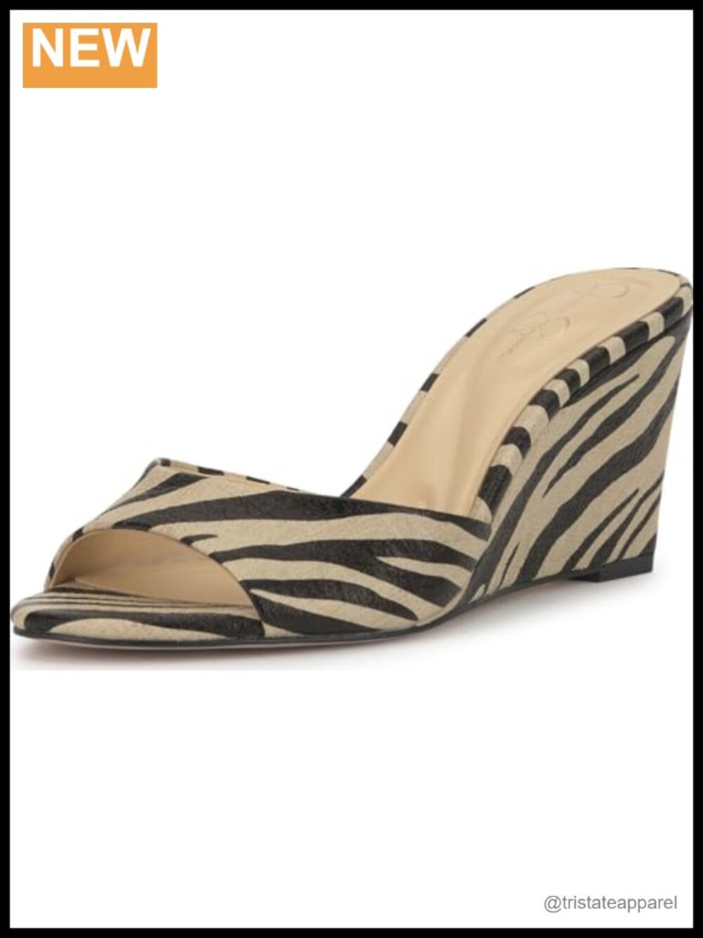 Jessica Simpson Bolir Faux Leather Wedge Sandal Open Toe Slingback Dress